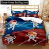Cartoon Astronaut Digital Print Polyester Bedding Sets Child Kids Covers Boys Bed Linen Set for Teens Bedding Set Luxury Gift