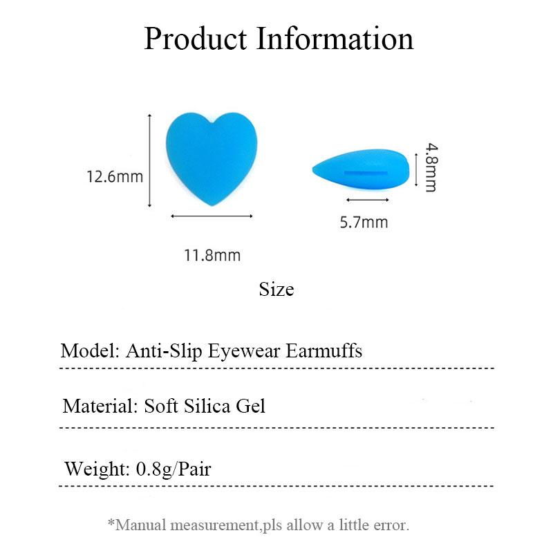 5 perechi de mâner anti-alunecare din silicon moale pentru ochelari de vedere Vârfuri de tâmplă Cârlig pentru ureche Accesorii pentru ochelari