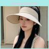 Polyester Summer Sun Hat With Wide Brim And Bow For Outdoor Sun Protection