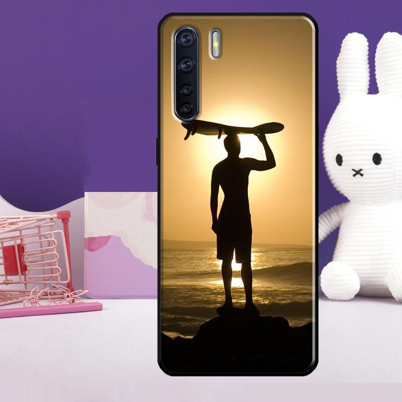 Surf Surfing Case For Oppo A5 Pro A15 A17 A57 A77 A18 A38 A58 A78 A98 A94 A74 A54 A40 A60 A80 A16 A76 A96