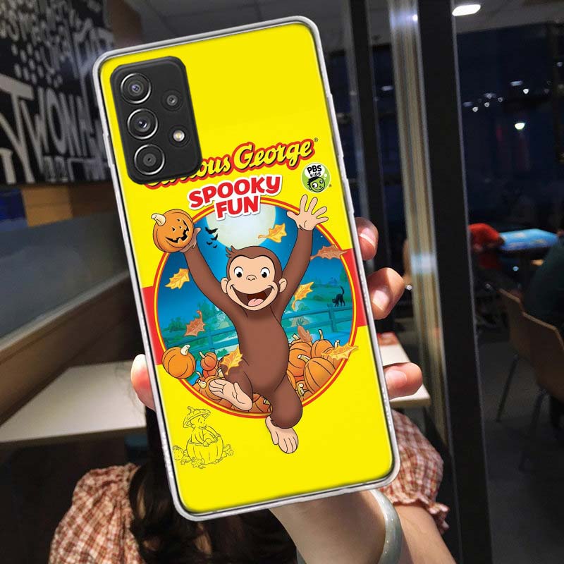 

Чехол для телефона Curious G-Georgeser-m-Monkeis для Samsung A54 A57 A37 A17 A14 A15 A12 A24 A34 A55 A35 A25 A52S A07 A05S A04S A22 A32 Samsung A72 5G