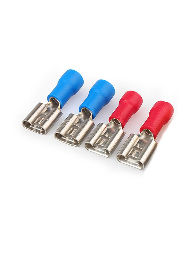 50PCS Cold-pressed Terminal Terminal Plug-in Female Pre-terminated Terminal Spring Copper Wire Lug