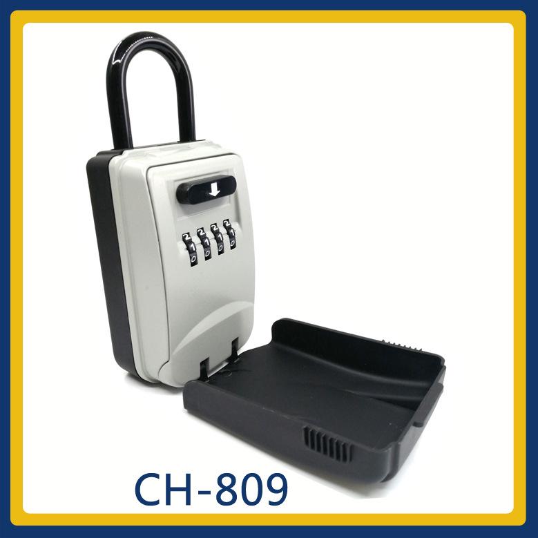 ABS 3-Digit Combination Portable Lock Box for Beach, Hiking, and Outdoor Safety.