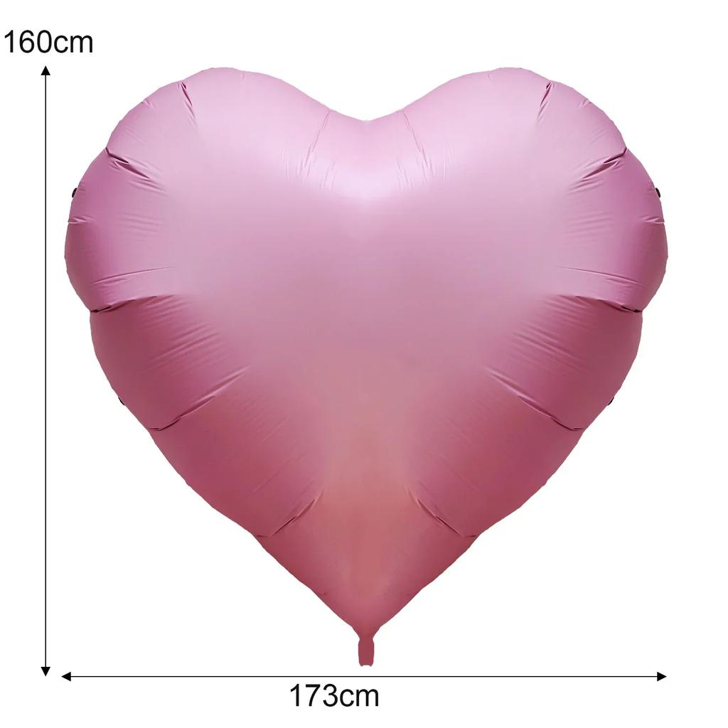 63 Inch Huge Balloons Heart-shaped Aluminum Foil Balloon Wedding Birthday Anniversary Engagement Valentine's Day Decor Balloon