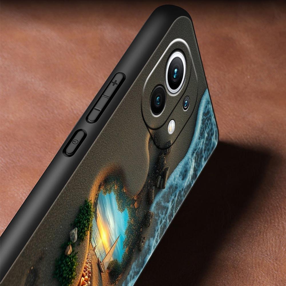 Ocean Coastal Seashell Seaweed Phone Case Cover for Xiaomi Mi 17 15 14 13 12 11 Ultra 15T 14T 13T 12T 11T Pro Lite 5G Soft TPU
