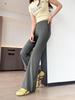 2026 Spring/Summer High-Waisted Tummy-Control Micro-Flare Yoga Pants: Butt-Lifting, Breathable, Casual Wear.