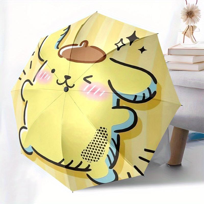 1pc Cute Yellow Cat with BeretUmbrella with Plastic Handle,Suitable for All Seasons Home Travel Outdoor UmbrellaSanlio143
