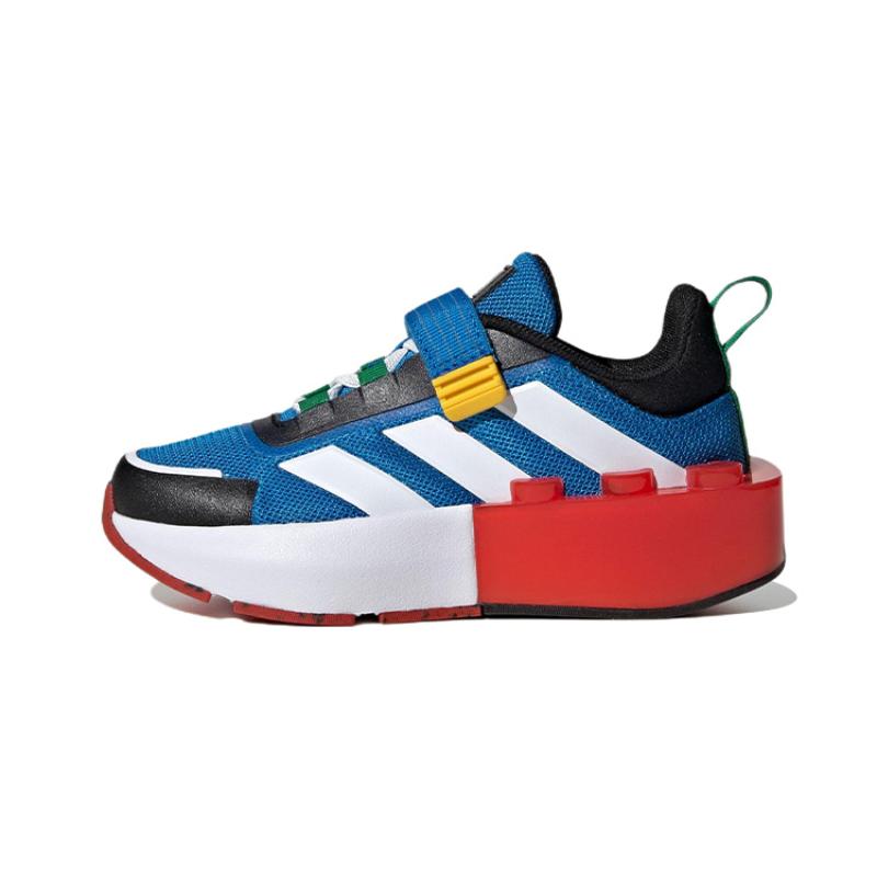 

adidas Tech Runner LEGO X EL Little Kid White Shock Blue Sneakers HP5879 37
