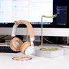 Gold Metal Headphone Stand & Jewelry Display Rack