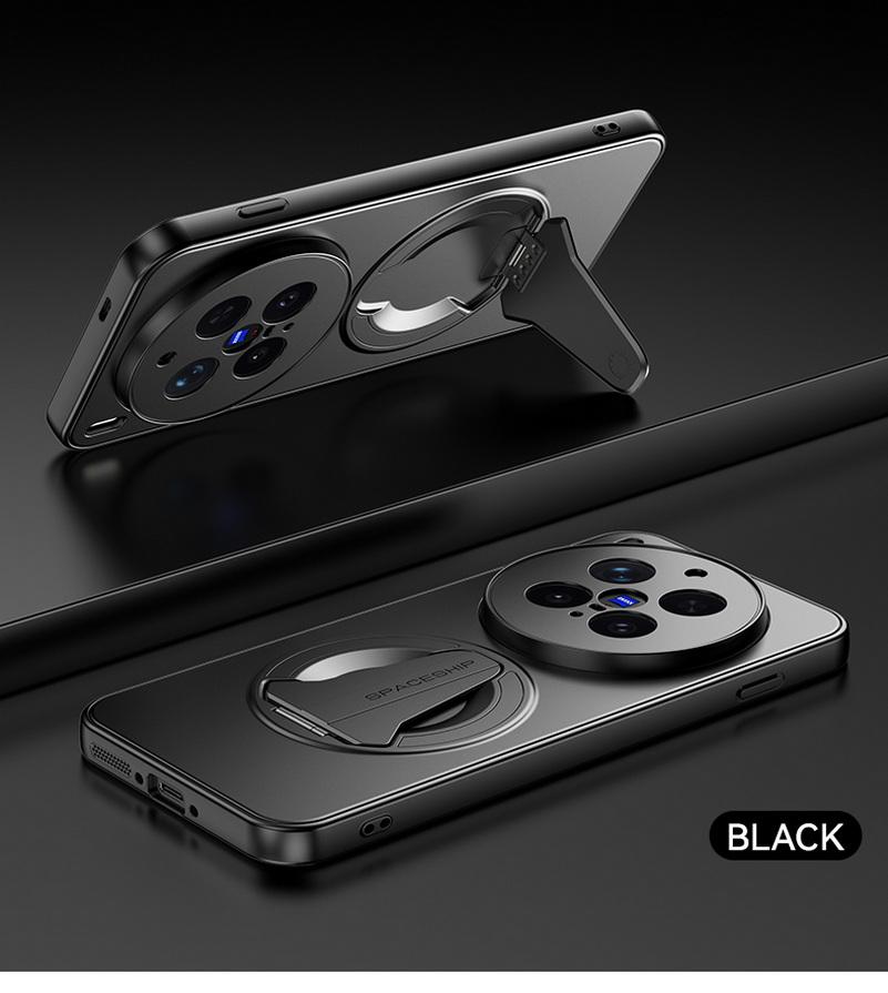 

Skin-like Frosted Feel Car Invisible Magnetic Stand Holder Case For VIVO X300 Pro x300 X200 Ultra X200 FE X200s X200 X100 Cover vivo X200 Pro