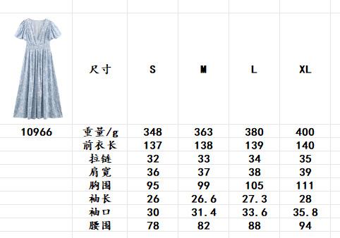 Summer European and American women's clothing V-neck waist bubble sleeve short-sleeved dress