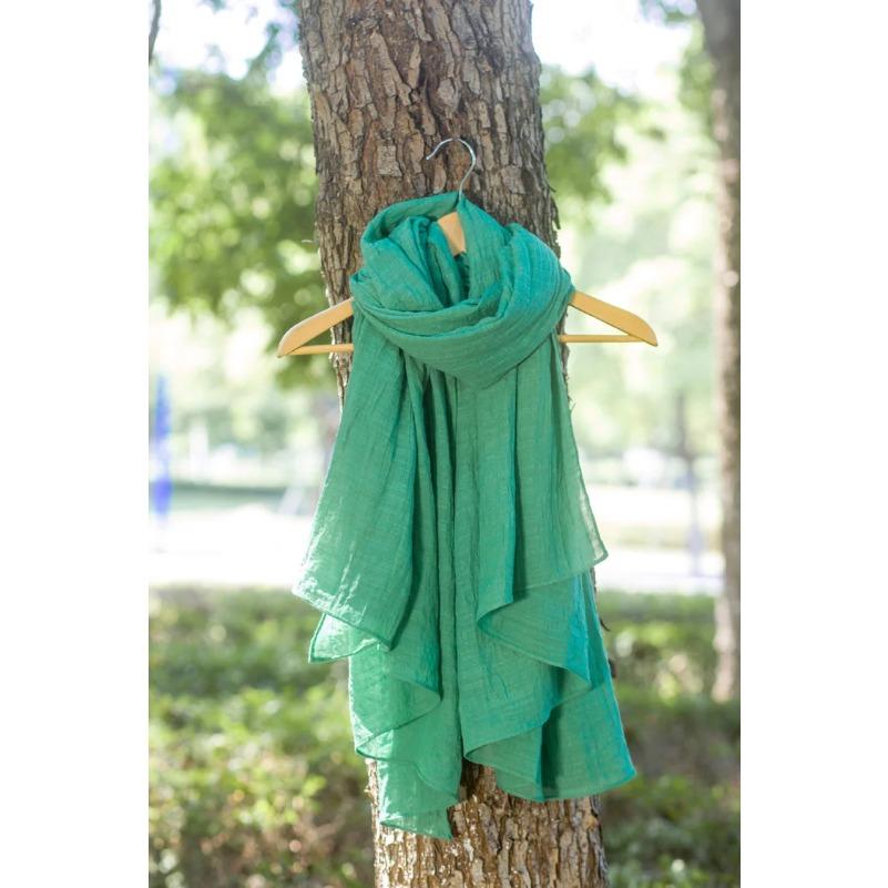 Autumn and Winter Cotton Blend Solid Scarfs For Ladies 75*190 Hijab Scarf for daily use