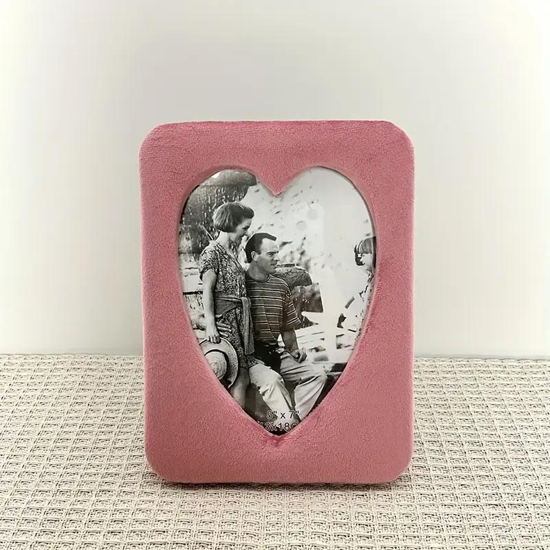 1PC Velvet Luxury Tabletop Velvet Frame Elegant Photo Display 3D High-end Luxury Modern 20x15cm