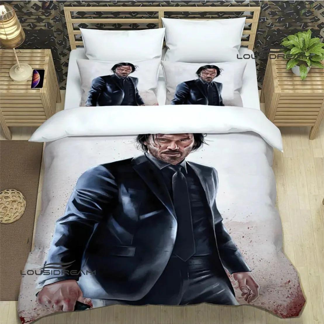 

Movie John Wick Bedding Set For Bedroom Soft Modern Bedspreads Comefortable Kids Duvet Cover Quilt Cover And Pillowcase 70x133cm 3pcs