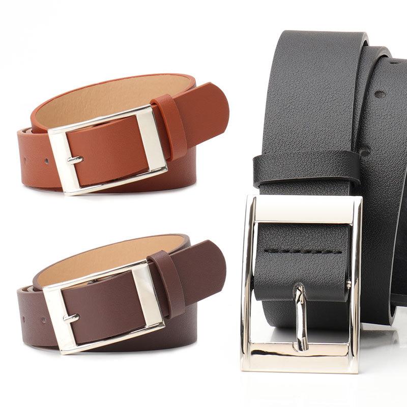 New Korean Version of High-end Pin Buckle Women's Belt Casual Style Student Belt Versatile Jeans for Men and Women's Universal Belt