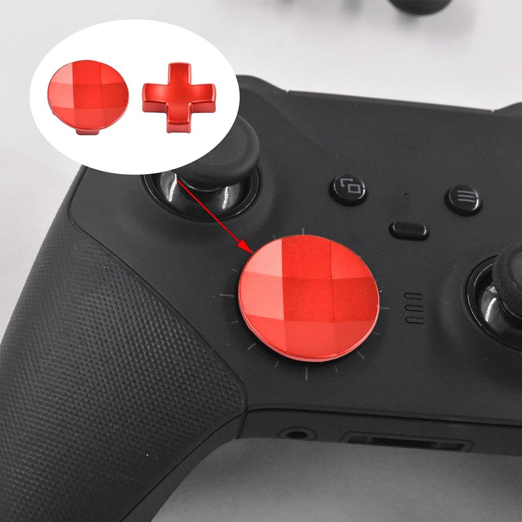2 In 1 D-Pads for Xbox Elite 2 Core Controller Stainless Steel D-Pads for Xbox One Elite Series 2 Controller D-Pads Replacement for Xbox One Elite
