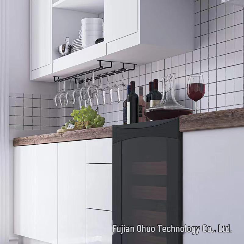 Hanging Red Wine Glass & Stemware Rack for Kitchen, Home, Bar, or Restaurant