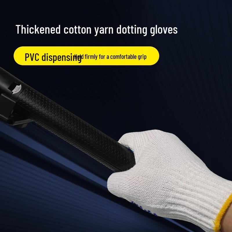 Handton Dotted Anti-Slip Work Gloves, Black (10 Pairs)