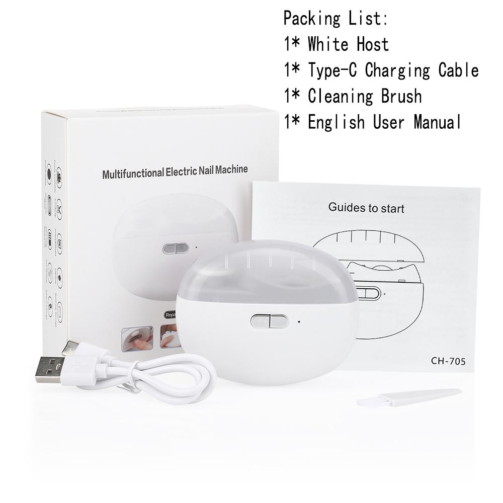 

2-скоростная интеллектуальная автоматическая электрическая машинка для стрижки ногтей, многофункциональная шлифовальная машина для детей и взрослых, триммер для полировки, вспомогательная подсветка USB