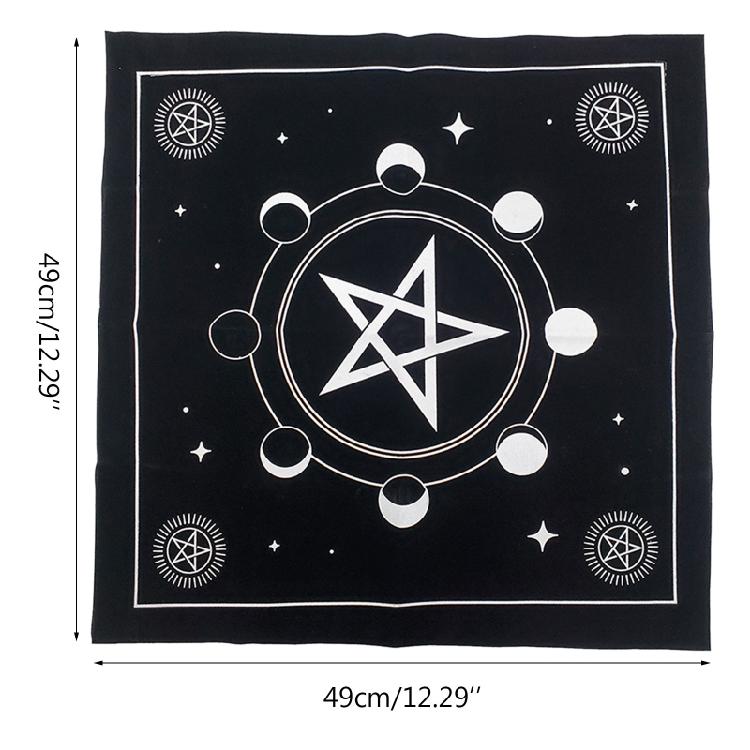Witch Divination Pendulum Divination Tablecloth Mat Board Game Tarot Card Pad