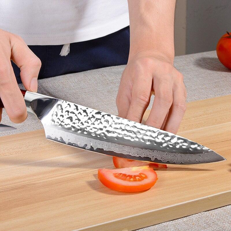 8 inç Şam Bıçağı Profesyonel Şef Bıçağı 67 kat Şam Çelik Mutfak Bıçakları