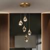 Simple K9 Crystal Pendant Lights Living Room Bedroom Dining Room Led Chandeliers Home Indoor Decor Hanging Lighting Lamps