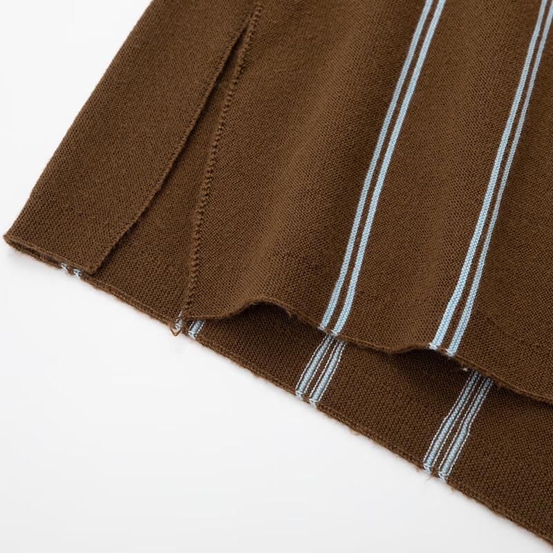 JOY SPEAKER Women's Spliced Round Neck Long Sleeve Shirt