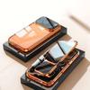 Anti-gluurhoesje voor iPhone 17 Pro Max Air, Dubbelzijdig Gehard Glas, Metalen Frame met Camera Lensbeschermer Telefoon Bumper