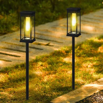 Yousheng 1/2Pcs Solar Pathway Light Super Bright IP65 Waterproof Auto On/Off Simple Installation LED Solar Garden Light Landscape Lighting