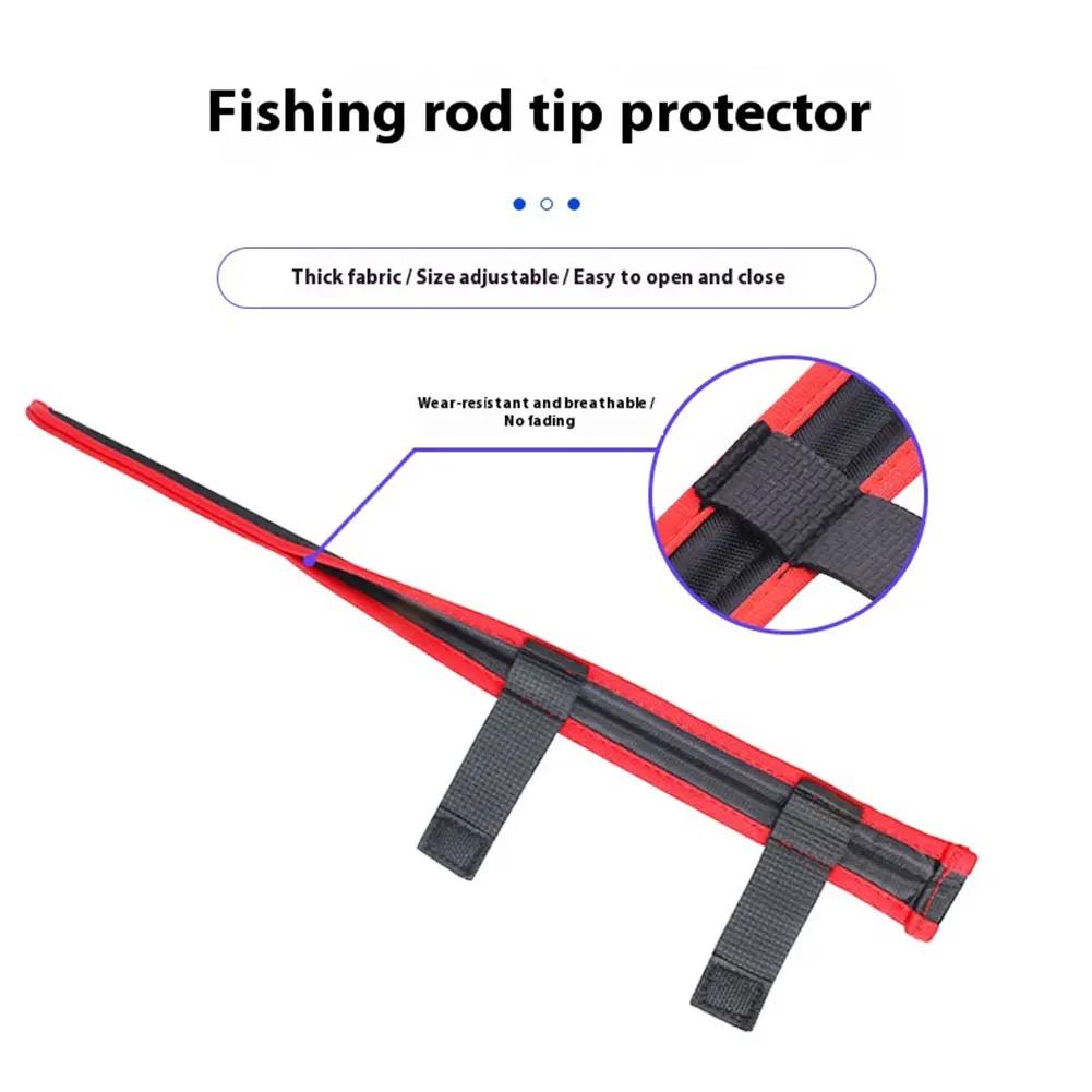 1-5pcs Foldable Fishing Rod Tip Protective Cover Pole Tip Guard Sleeve Tackle Tubes Rod Tip Case Protector Fishing Accessory