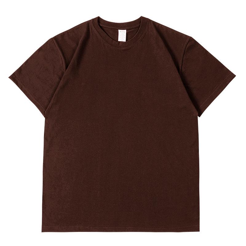 230g Heavy Cotton Drop Shoulder Men's T-Shirt - Solid Color, Loose Fit, Short Sleeve, High Quality