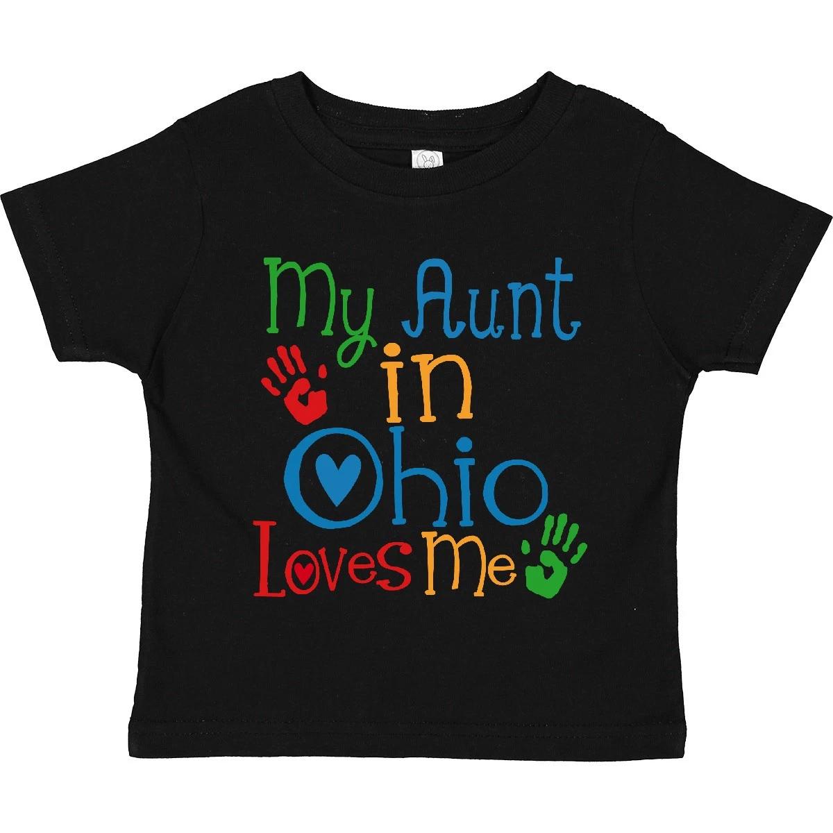 Inktastic My Aunt In Ohio Loves Me Toddler T-Shirt Girl Boy Childs From Auntie 150