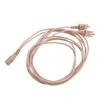 5PCS 3 Pin Core BTE Hearing Device Cable Pocket Sound Amplifier Replacement Cord