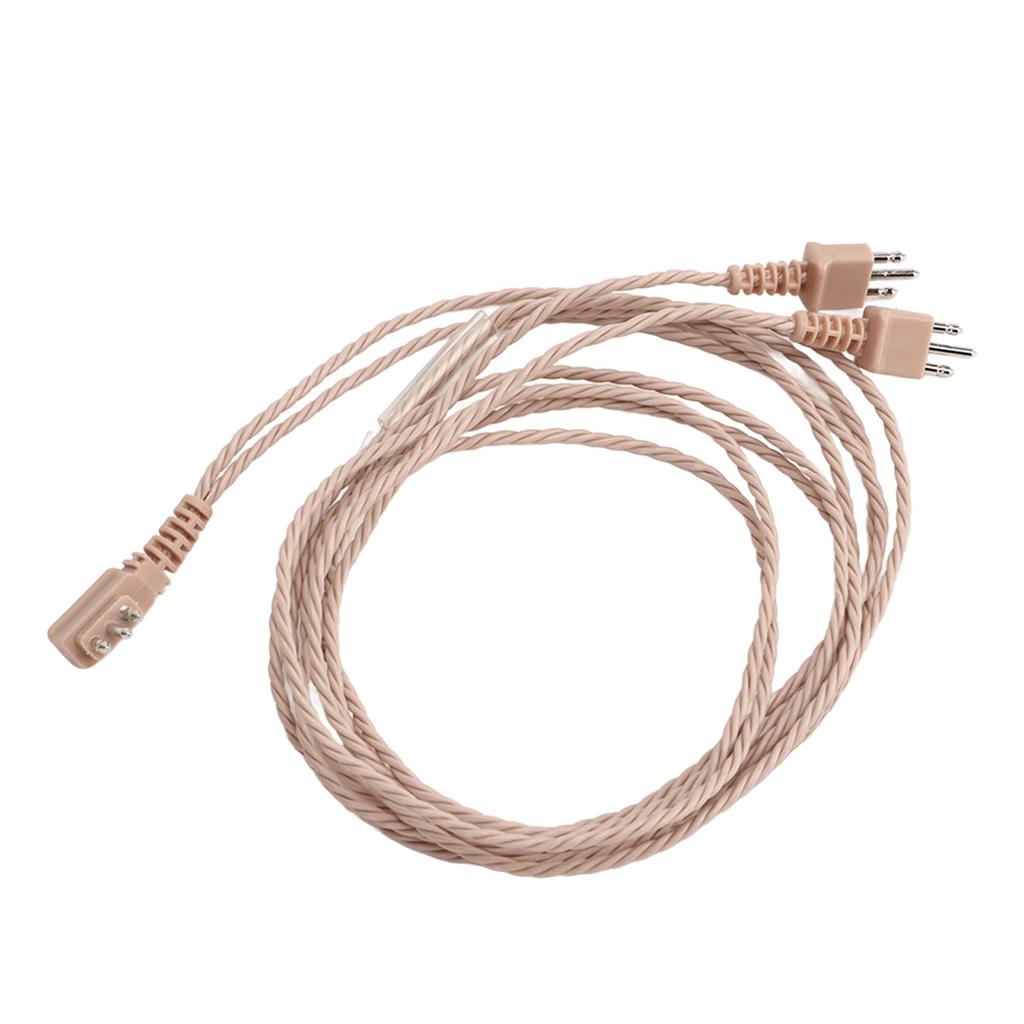 5PCS 3 Pin Core BTE Hearing Device Cable Pocket Sound Amplifier Replacement Cord