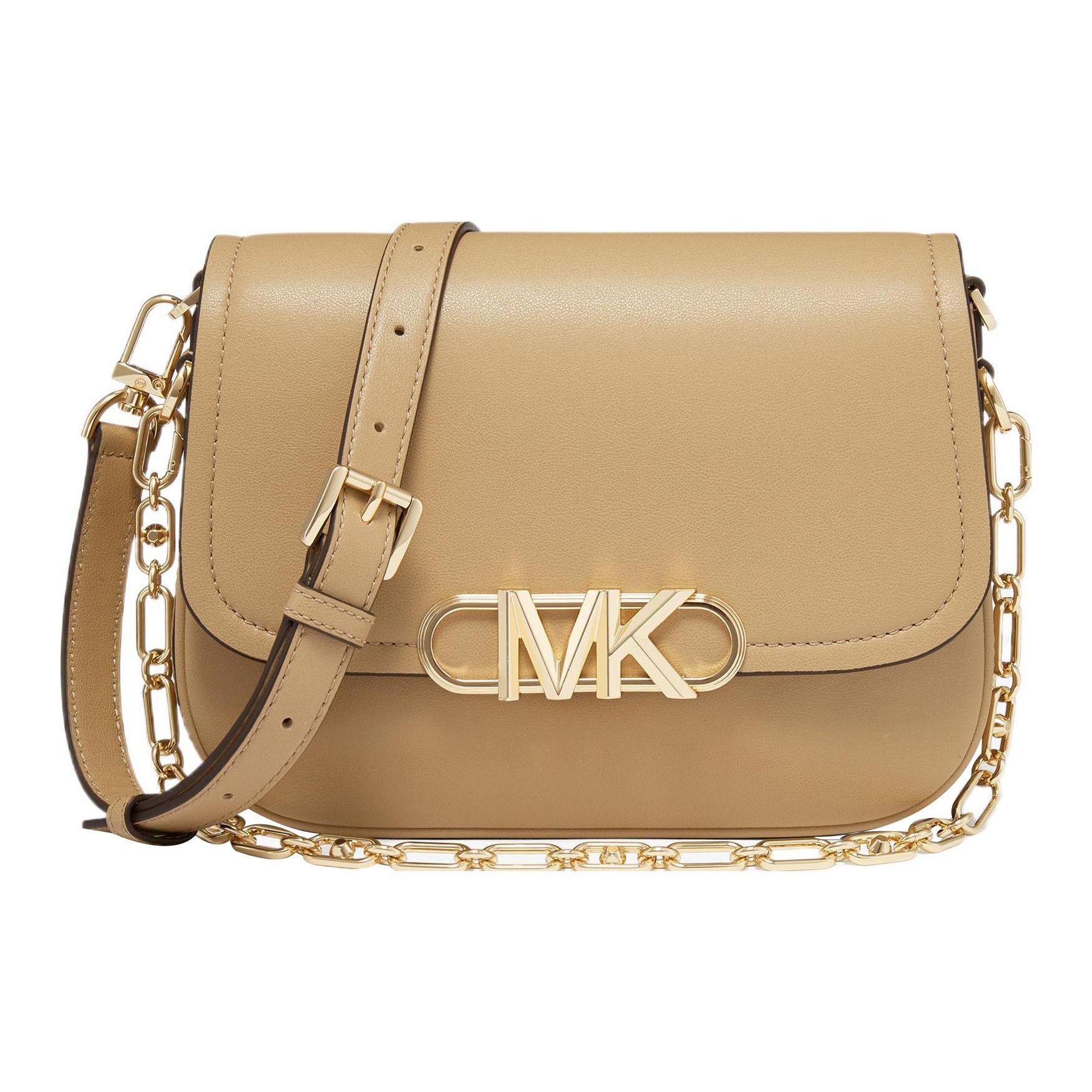 

Michael Kors Mk Parker Gold Metal Logo Chain Shoulder Bag Women Handbags Beige 30F2G7PC5L-222 Camel,Basic Set (Bag+Dust Bag)