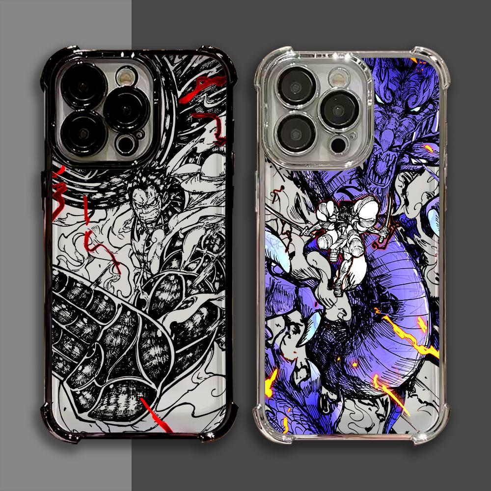 Japan O-One Piece Art Soft Funda For iPhone 17 Pro 16 15 14 13 12 11 Pro Max Case 17 Plus 17E 16E 17Air Protection Phone Cover