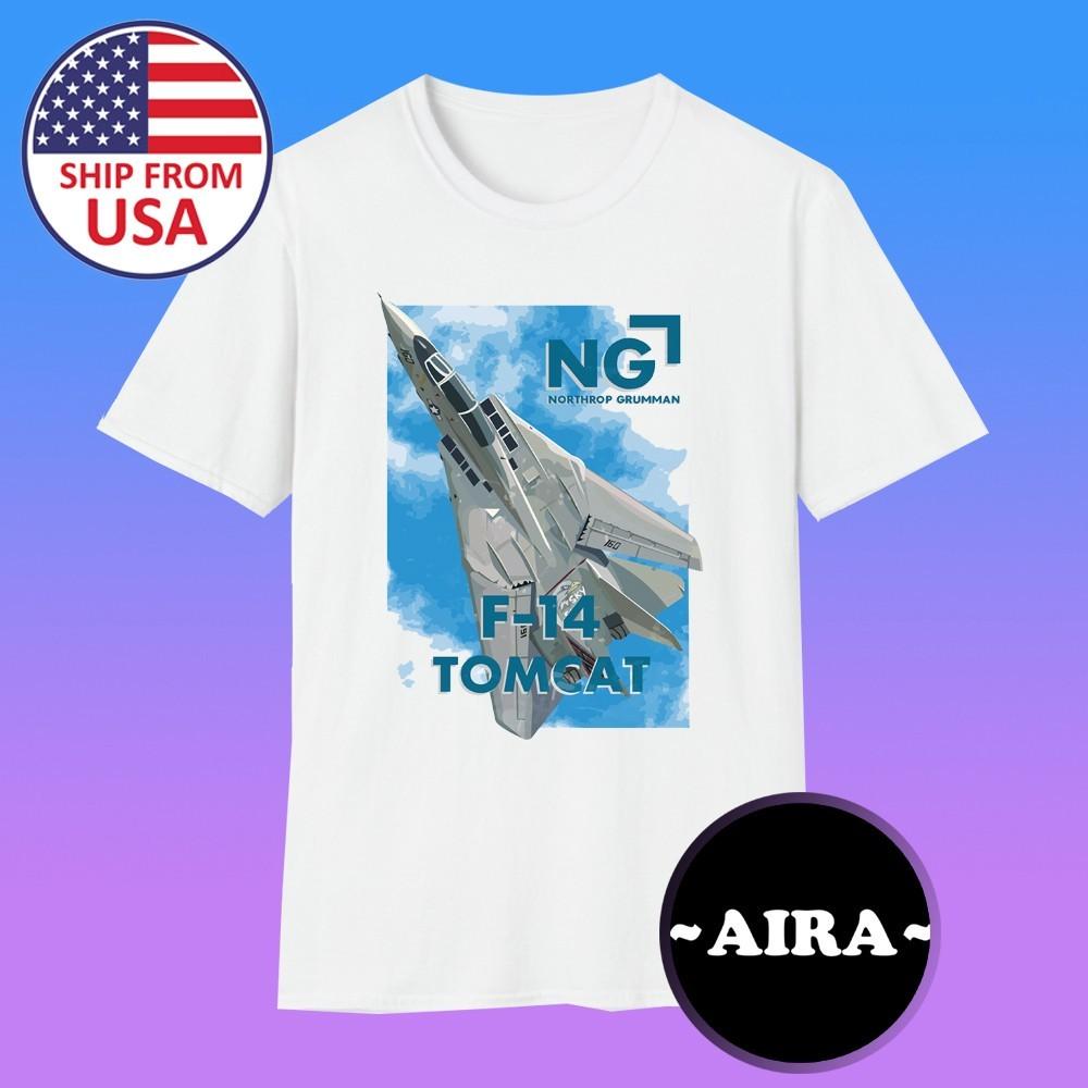 Northrop Grumman F-14 Tomcat Military Aeroplane Men s White Size S-5XL 4XL