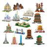 Latest Lezi Small Blocks Chinese Style Architecture Castle Palace Tower Construction Blocks Fun Toys For Children Gifts Girl Present