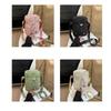Waterproof Water Bottle Carrier Bag Solid Color Water Cup Bag Drawstring  Crossbody Bag  Girls