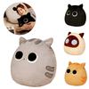Cute Black Cat Dumpling Pillow Plush Toy Stuffed Animal Doll