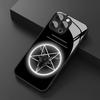 Mysterious Aperture Pattern Glass Phone Case Suitable for iPhone 17 16 15 14 13 12 11 Pro Max Plus Anti Drop and Shockproof