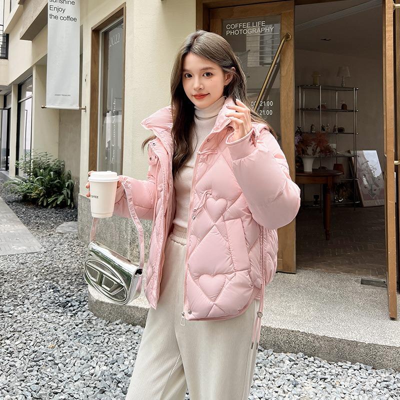 Short Stand-up Collar Cotton-padded Jacket, Winter New Retro Disc-buckled Cotton-padded Jacket, Thickened Cotton-padded Clothing Women's Clothing