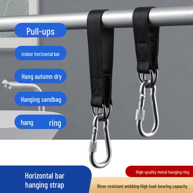 25cm Outdoor Swing Hanging Strap with Hook for Basket or Single Bar
