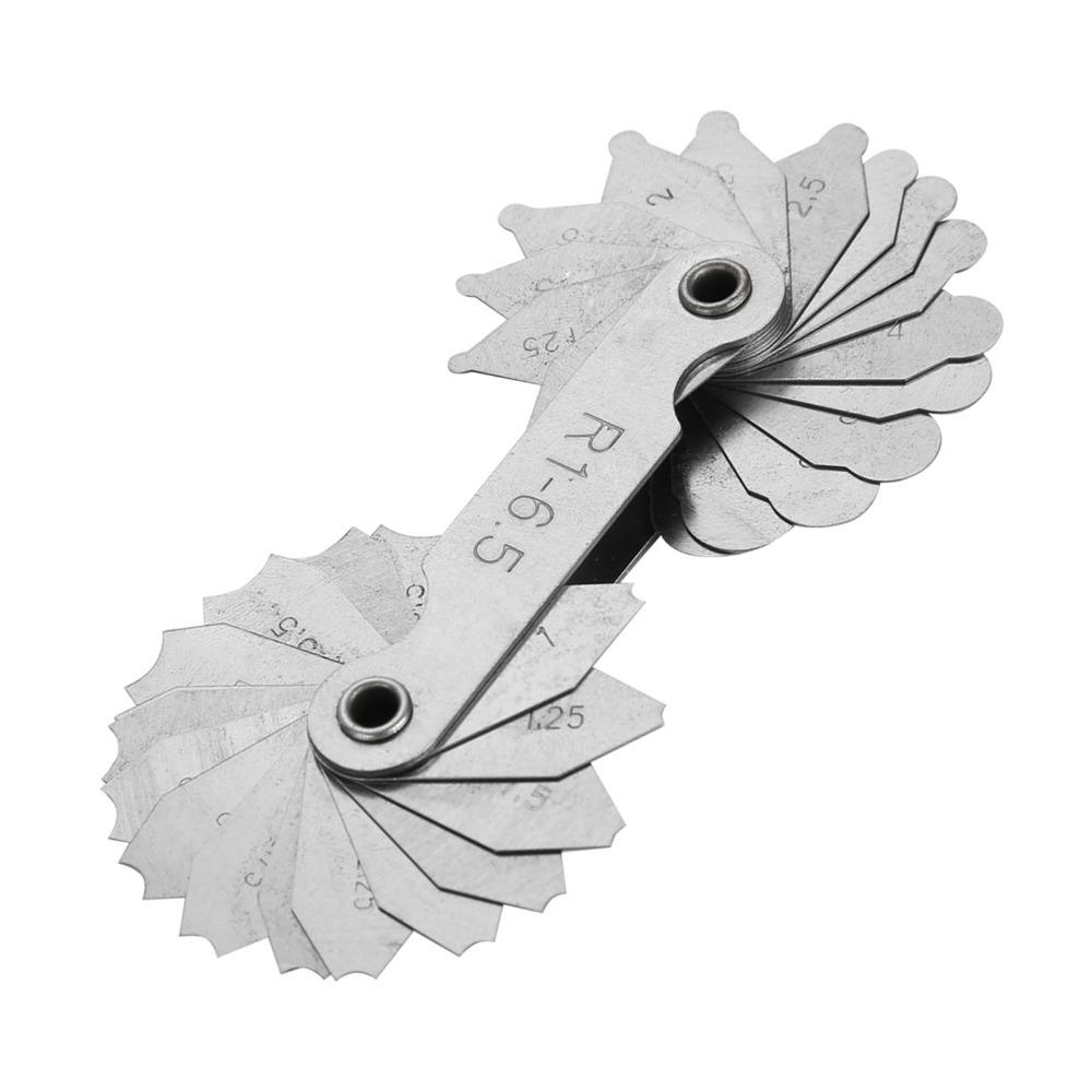 Stainless Steel Stainless Steel Gauge R1-6.5MM Measuring Tool Radius Fillet Gauge Die Makers