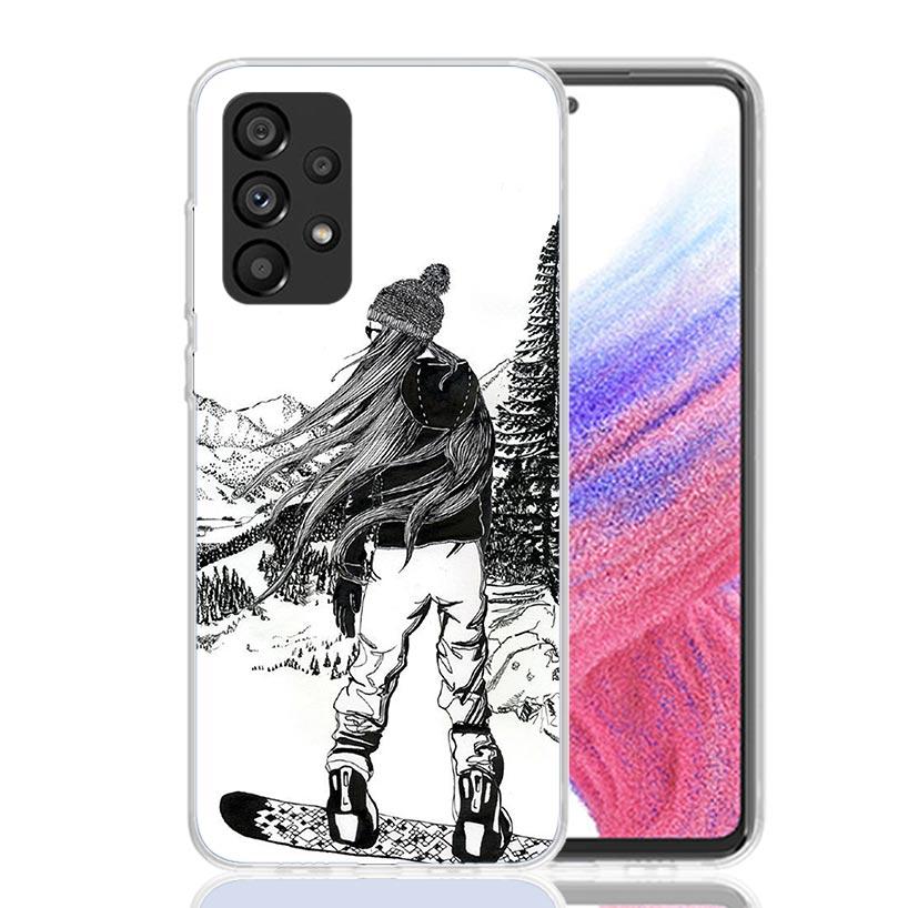 Adventure Snowboarding Extreme Phone Case For Samsung Galaxy A17 A16 A14 A15 A13 A57 A56 A54 A55 A53 A37 A36 A34 A35 A33 A26 A24