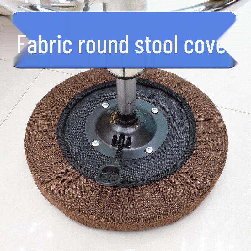 Housse de coussin de chaise ronde en tissu respirant