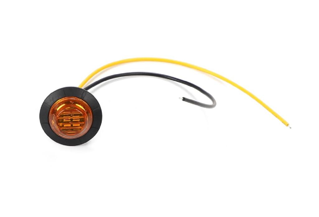 Nou marker lateral camion auto, LED / Compatibil 24V, Albastru, Luminos difuz, Impermeabil IP67, Lumină