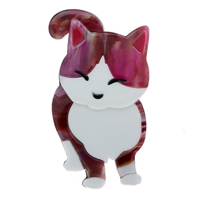 

Акриловые броши с милым котом для женщин, красочная булавка с изображением животных, мультяшный дизайн, ювелирные изделия, Новое поступление 2023