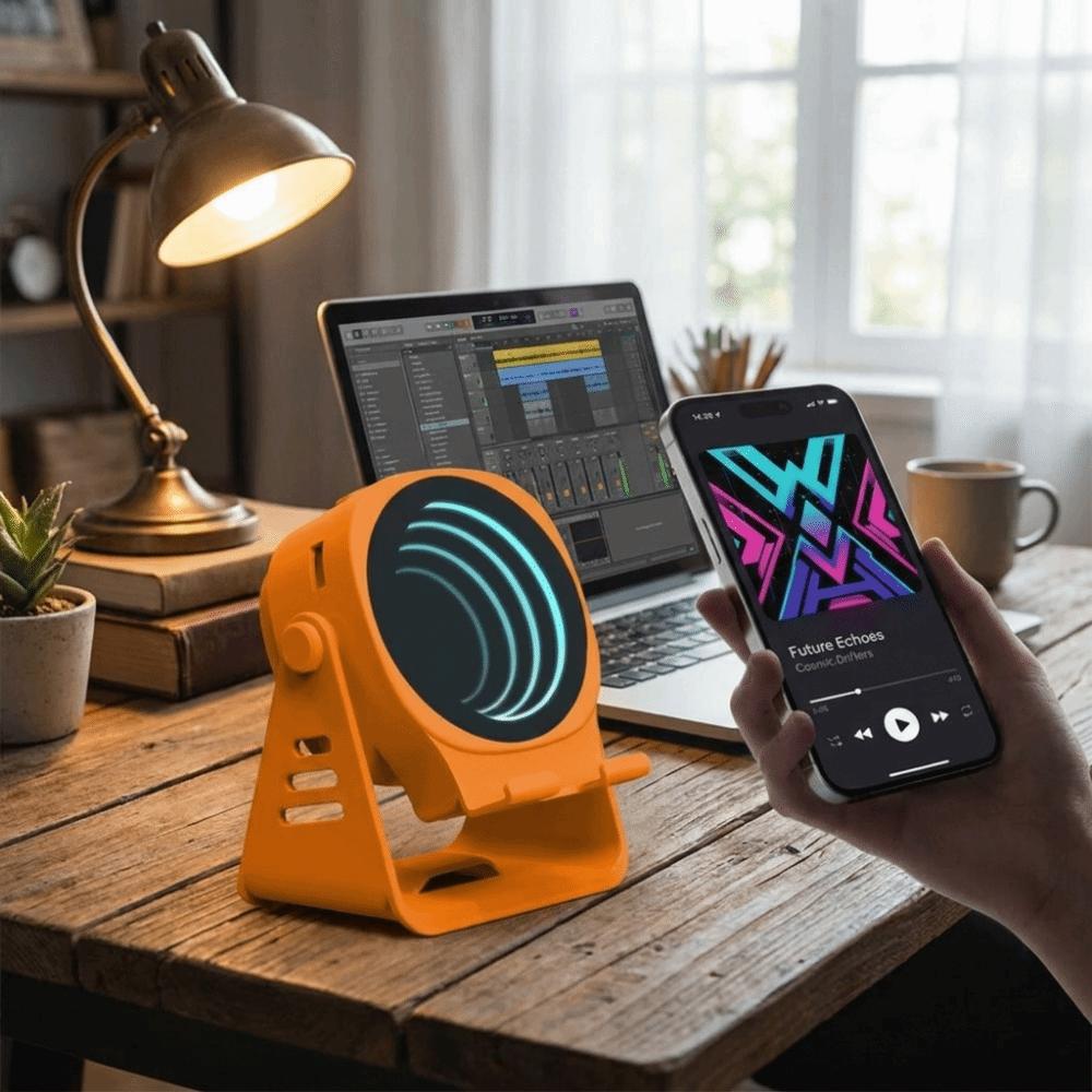 Wireless Audio Inductive Speaker Phone Stand Wireless Audio Speaker Desktop Home Office