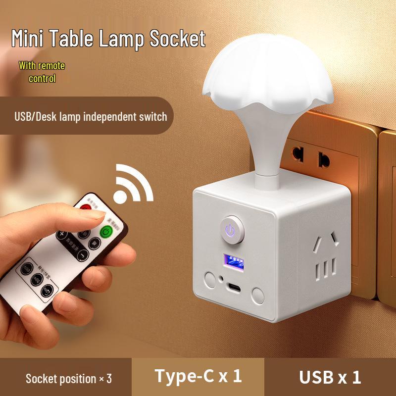 Multifunctional Cube Power Strip with USB and Night Light